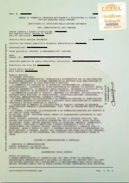 Certificato Artigiano